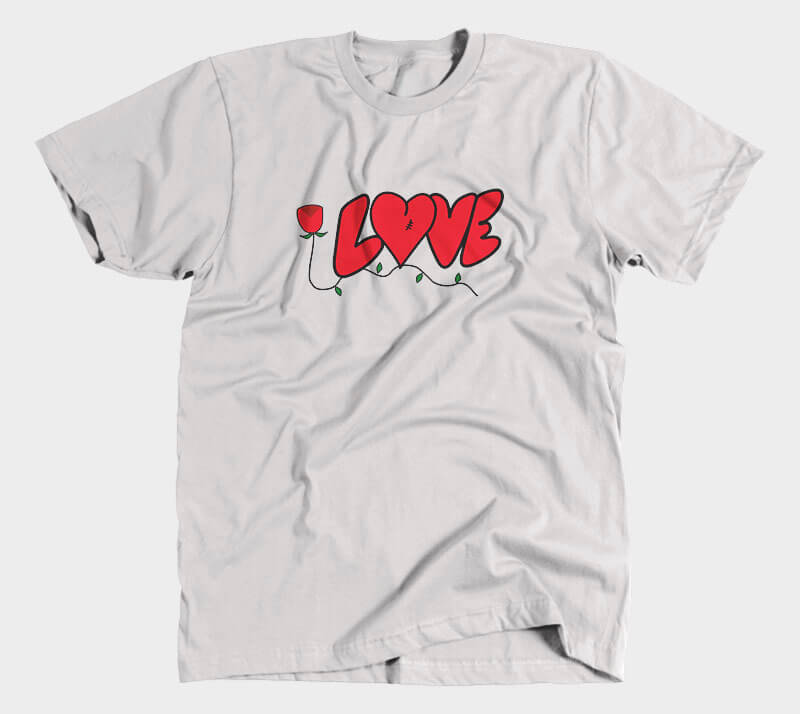 Love - Heather Grey tee