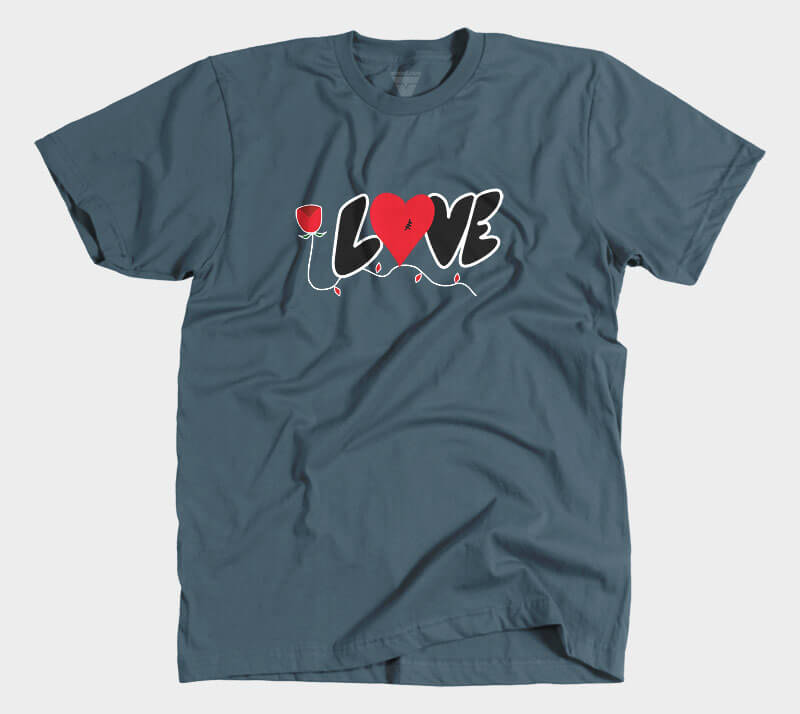 Love - Indigo tee