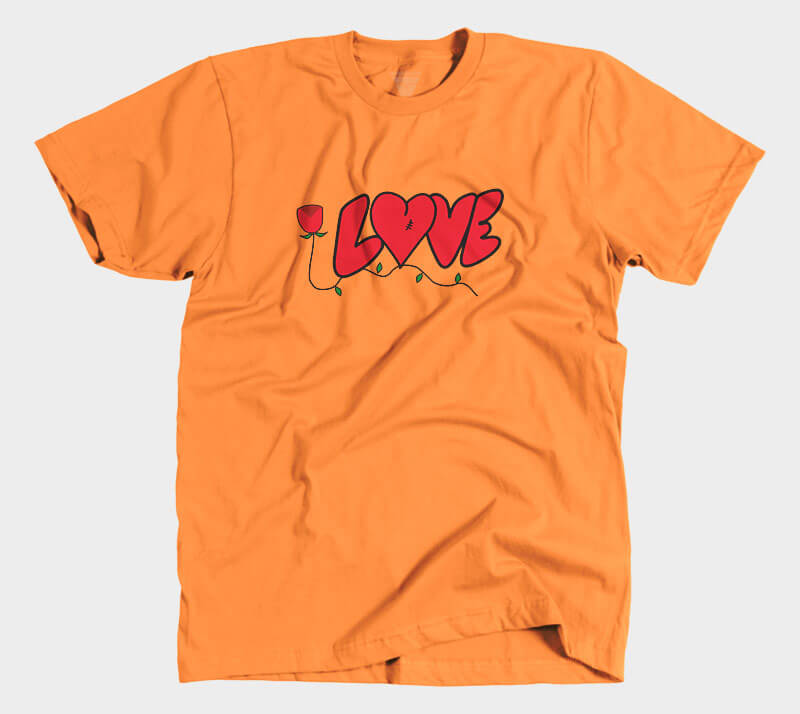 Love - Orange tee