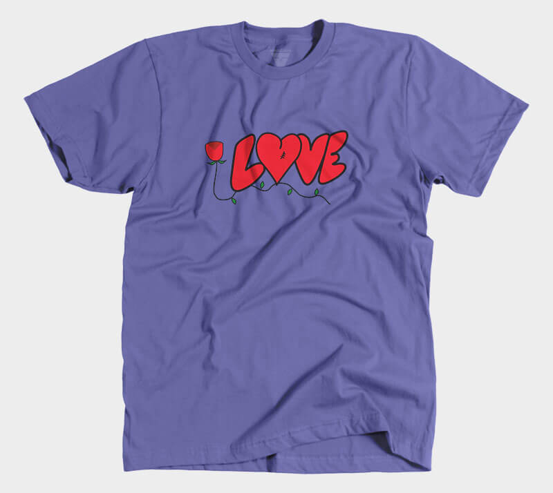 Love - Purple tee