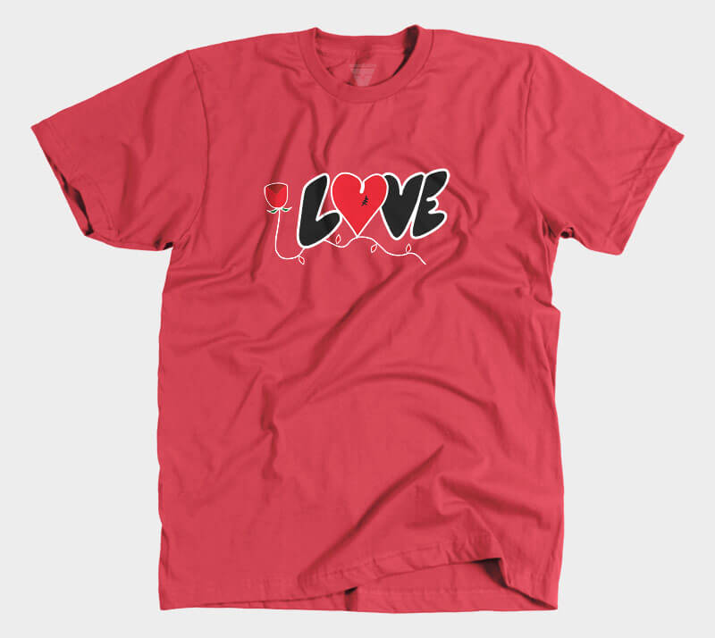 Love - Red tee