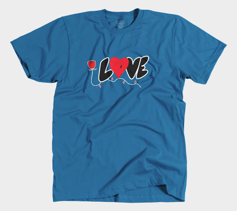 Love - Royal Blue tee