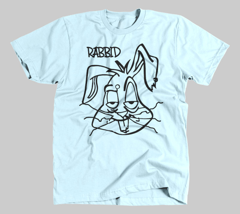 Rabbid - Light Blue tee