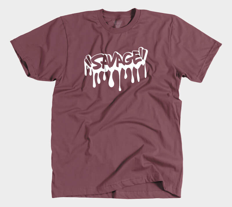 Savage - Maroon tee