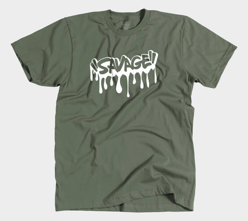 Savage - Military Green tee