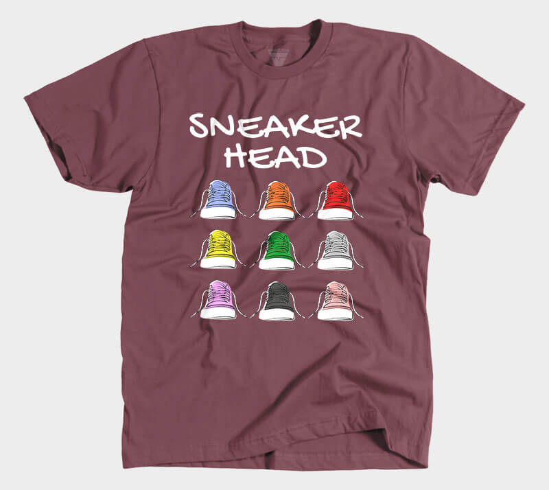 Sneakerhead v1 - Maroon tee