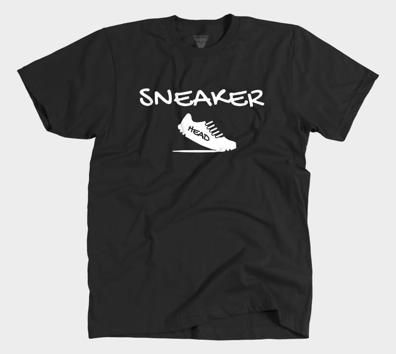 Sneaker Head v2 - Black tee