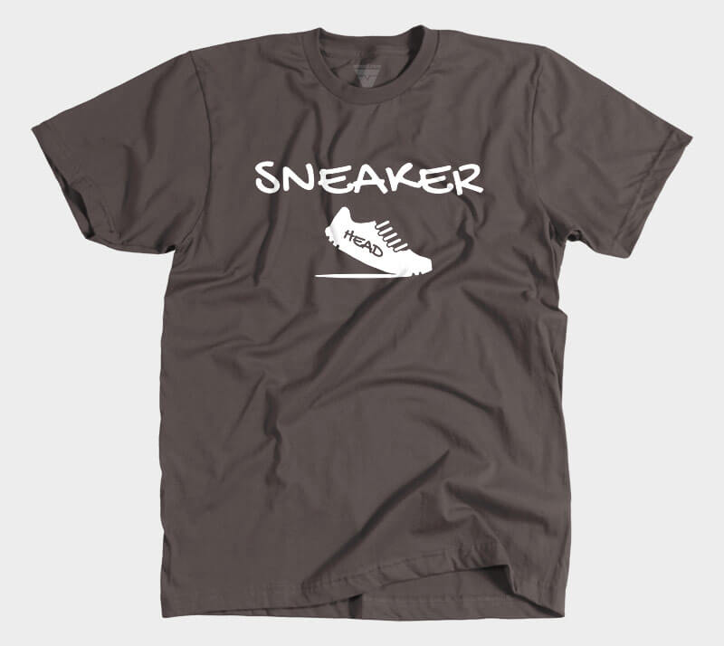 Sneaker Head v2 - Chocolate tee