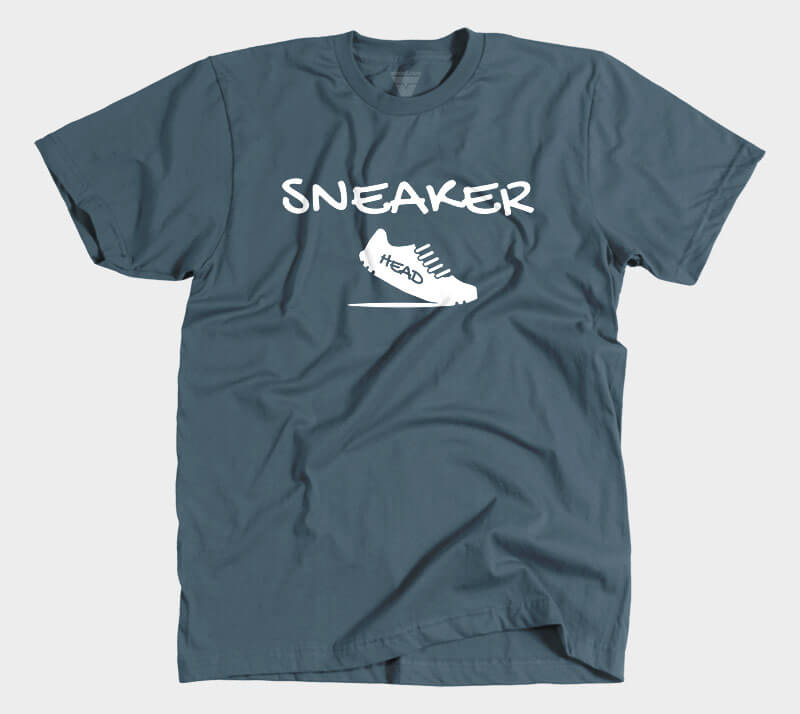 Sneaker Head v2 - Indigo tee