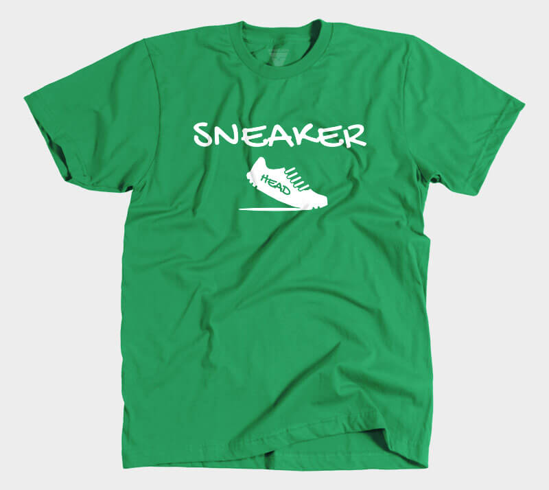 Sneaker Head v2 - Kelly Green tee