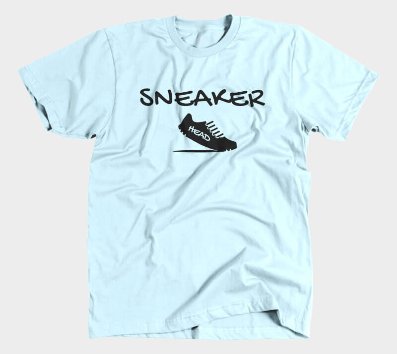 Sneaker Head v2 - Light Blue tee