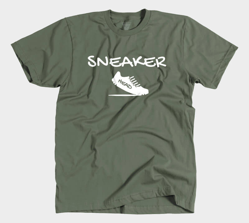 Sneaker Head v2 - Military Green tee