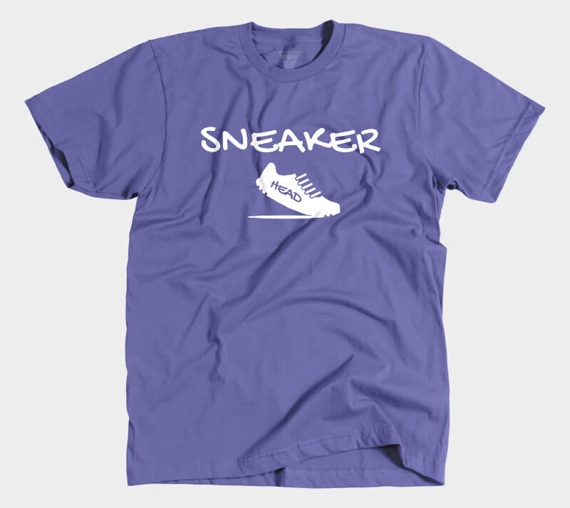 Sneaker Head v2 - Purple tee