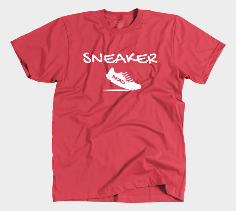 Sneaker Head v2 - Red tee