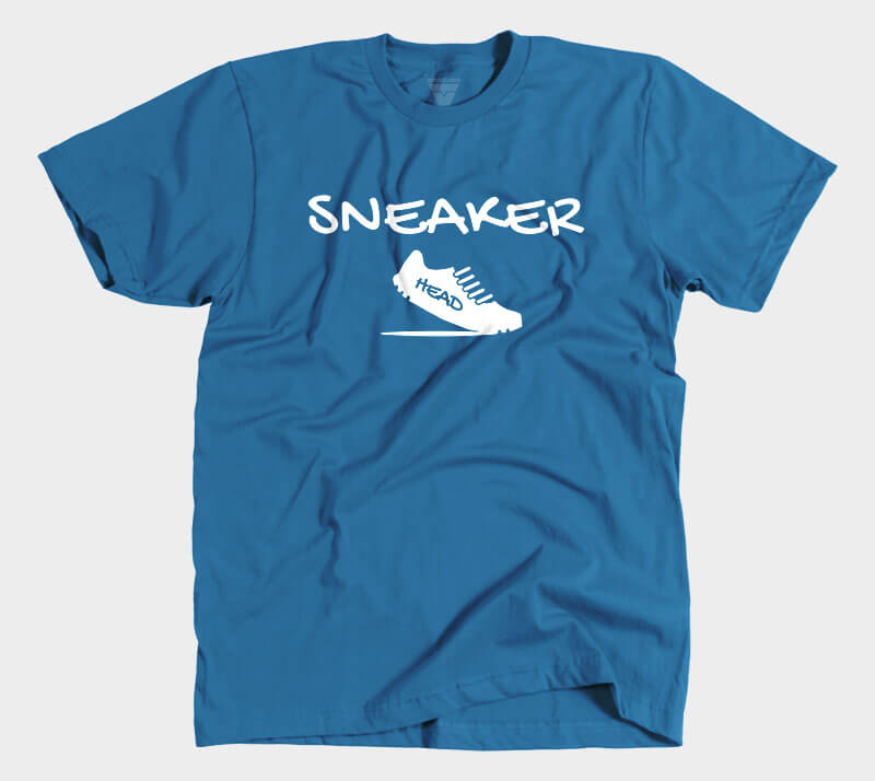 Sneaker Head v2 - Royal Blue tee