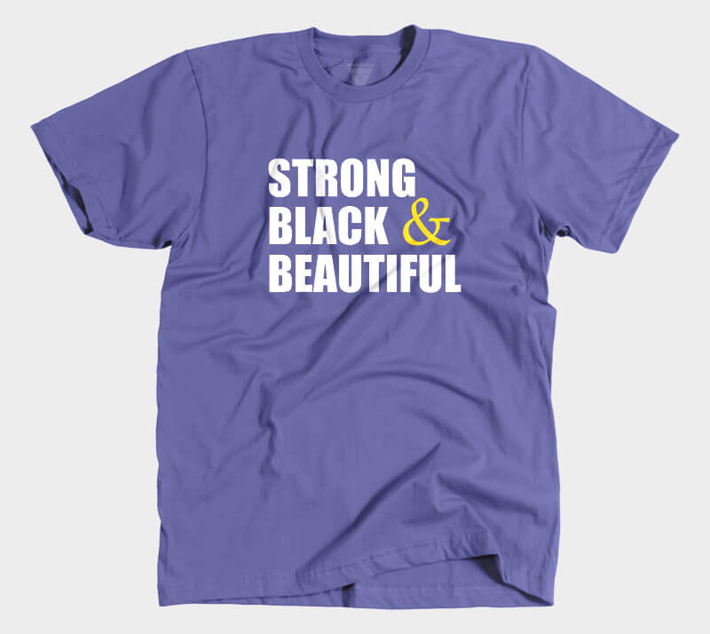 Strong Black & Beautiful - Purple tee