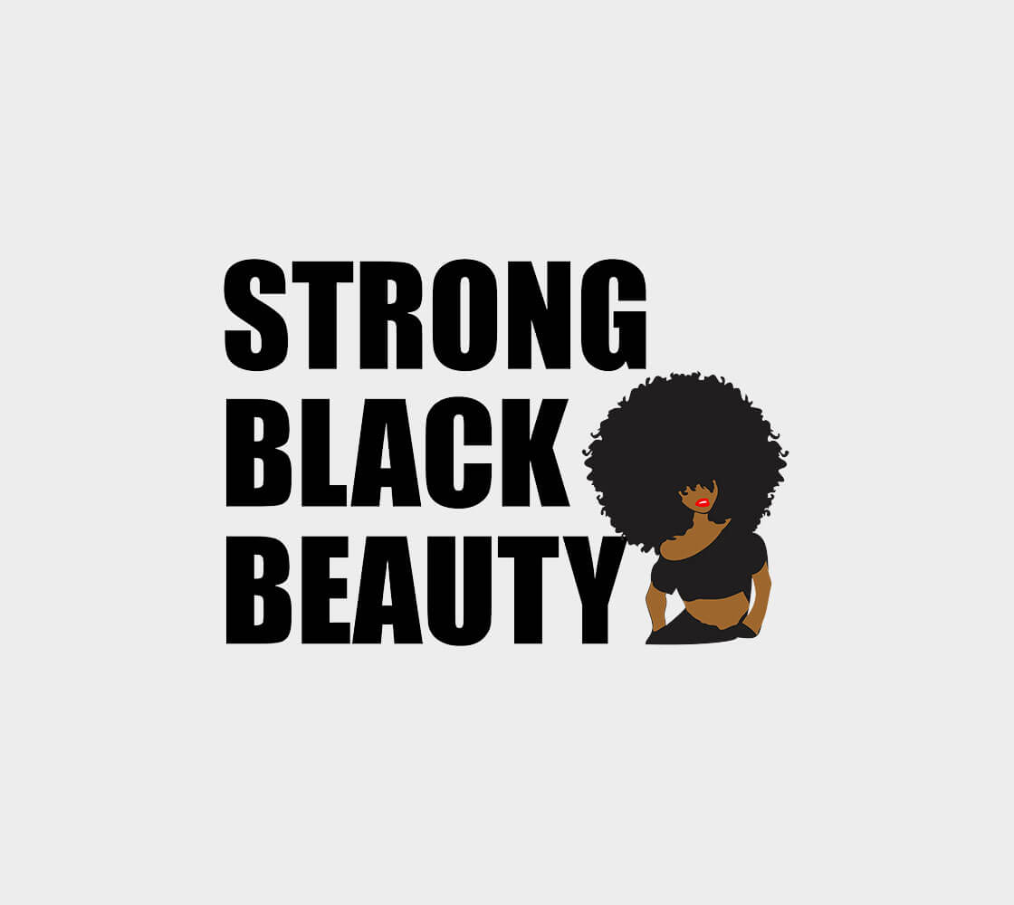 Strong Black Beauty Tank Top Zoomed