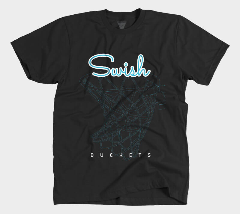 Swish - Black tee