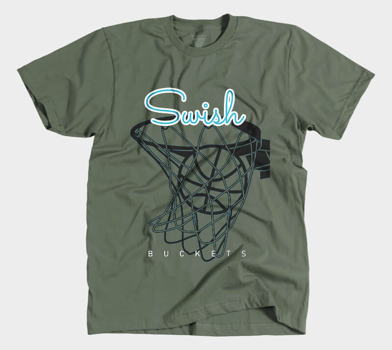 Swish - Military Green tee