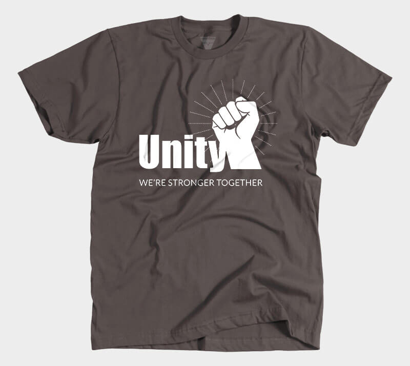 Unity Stronger Together - Chocolate tee