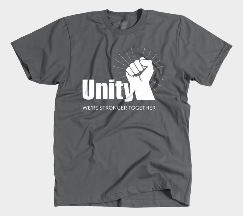 Unity Stronger Together - Heavy Metal tee