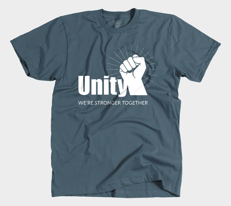 Unity Stronger Together - Indigo tee