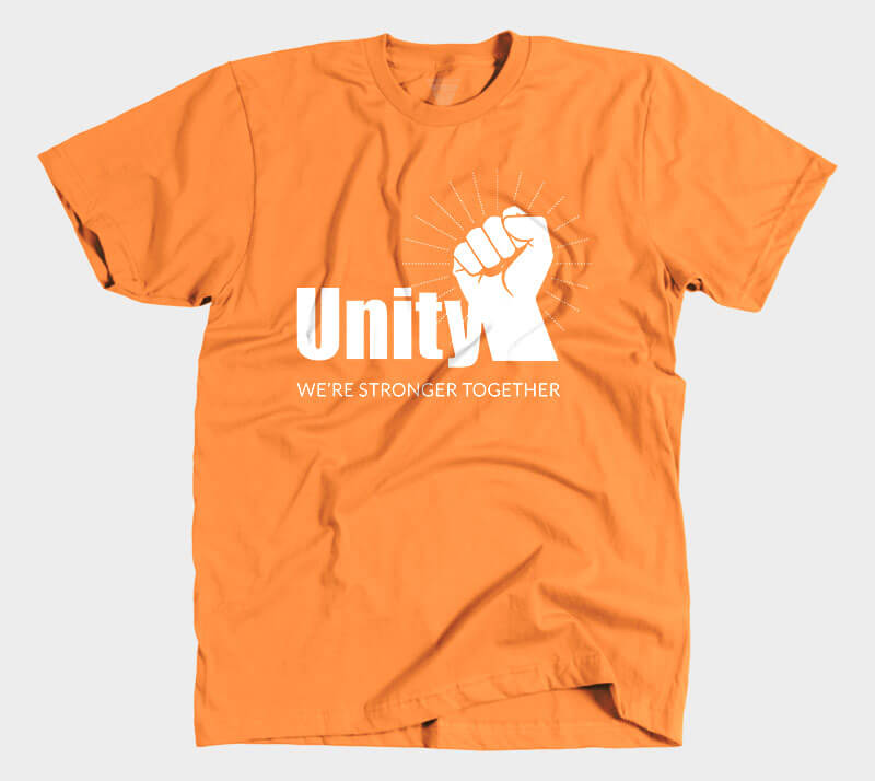 Unity Stronger Together - Orange tee