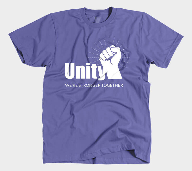 Unity Stronger Together - Purple tee