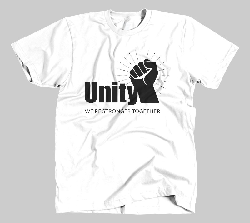 Unity Stronger Together - White tee