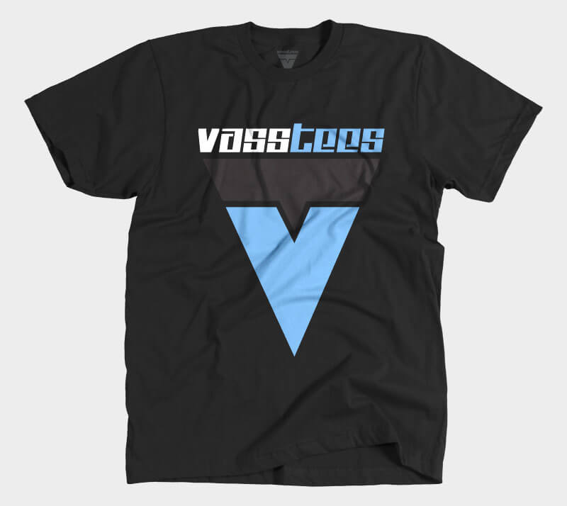 VassTees v1 - Black tee