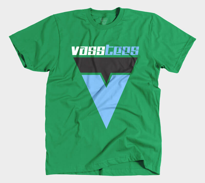 VassTees v1 - Kelly Green tee