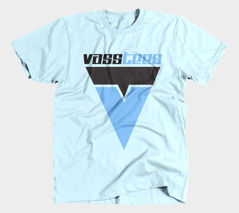 VassTees v1 - Light Blue tee