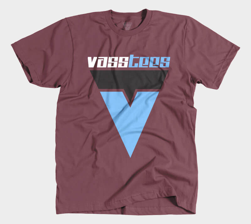 VassTees v1 - Maroon tee