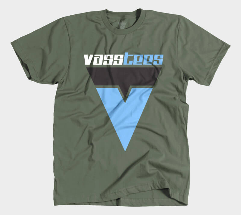 VassTees v1 - Military Green tee