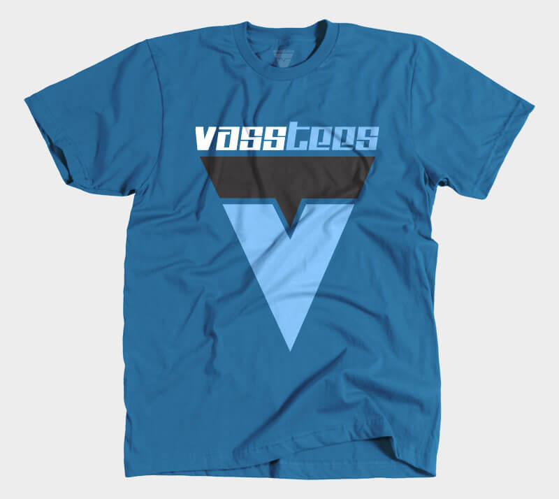 VassTees v1 - Royal Blue tee