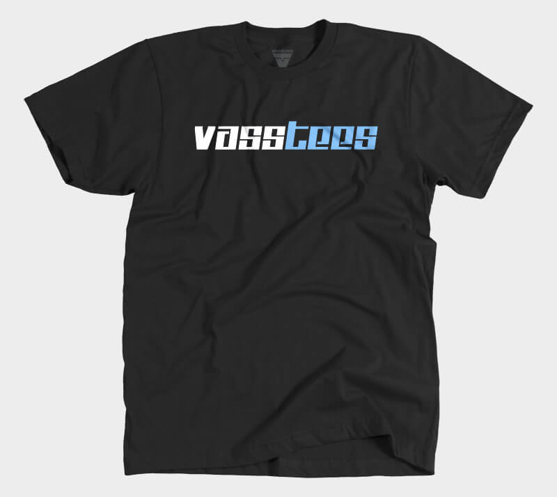 VassTees v2 - Black tee.