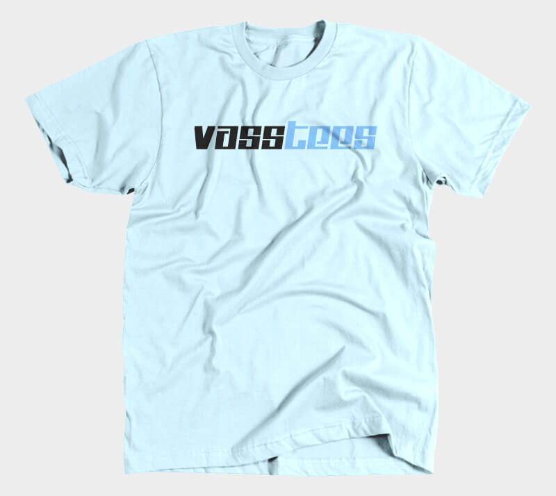 VassTees v2 - Light Blue Tee.