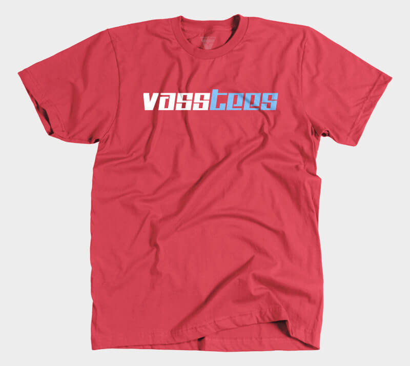 VassTees v2 - Red Blue Tee.