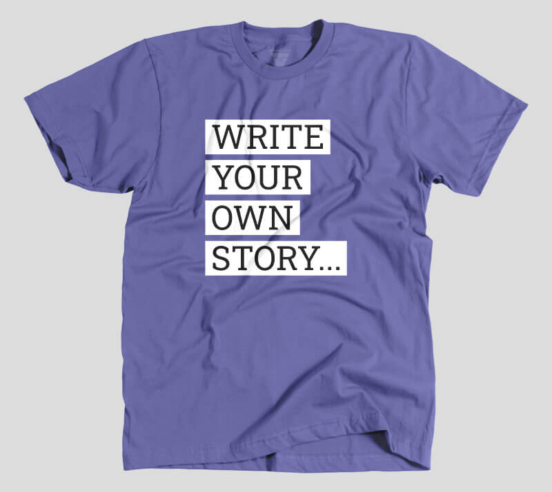 Write Your Own Story - Purple tee