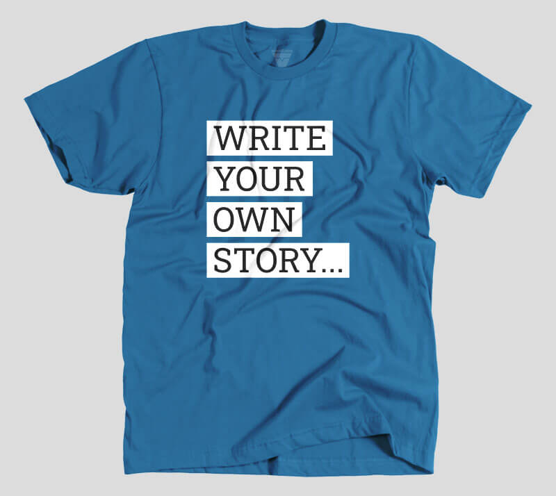 Write Your Own Story - Royal Blue tee